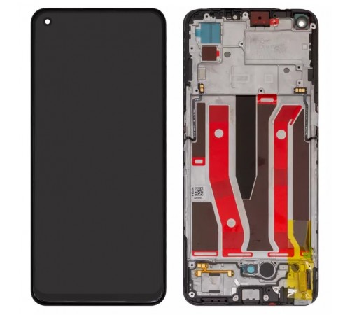 Дисплей для Oppo A94 5G, F19 Pro Plus 5G, Reno 5 Z, чорний, з рамкою, Original, сервісна упаковка, CPH2211, CPH2213, CPH2211, AMS643XY04, VER.04, #4908719