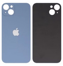 Задняя панель корпуса для iPhone 14 Plus, синяя, не нужно снимать стекло камеры, Blue, big hole