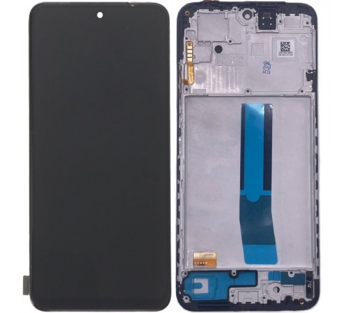 Дисплей для Xiaomi Redmi Note 12S, чорний, з рамкою, Copy (TFT)