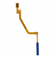 Шлейф для Xiaomi Poco X3, Poco X3 NFC, Poco X3 Pro, сканера отпечатка пальца (Touch ID), синий (Cobalt Blue), Original (PRC)