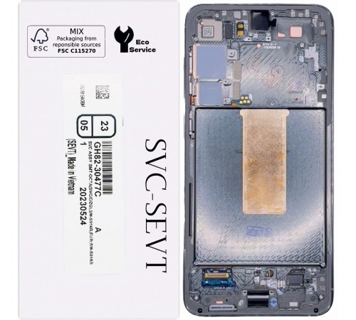 Дисплей для Samsung S916 Galaxy S23 Plus, зеленый (Green), с рамкой, Original, сервисная упаковка, #GH82-30477C Дисплей для Samsung S916 Galaxy S23 Plus, зеленый (Green), с рамкой, Original, сервисная упаковка, #GH82-30477C