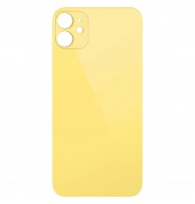 Задняя панель корпуса для iPhone 11, желтая, не нужно снимать стекло камеры, Original (PRC), big hole