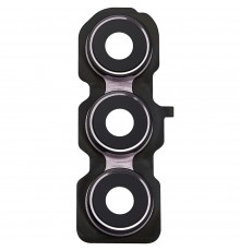 Скло камери для Samsung A556 Galaxy A55, рожеве (Lilac), з рамкою