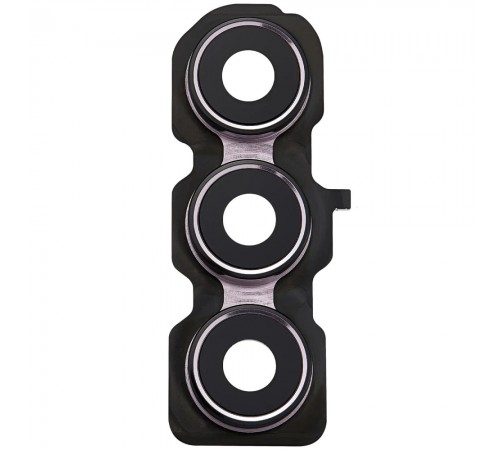 Скло камери для Samsung A556 Galaxy A55, рожеве (Lilac), з рамкою