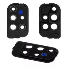 Стекло камеры для Samsung M515 Galaxy M51, черное (Celestial Black), с рамкой