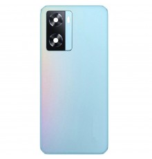 Задняя панель корпуса для Oppo A57s, голубая (Sky Blue) + стекло камеры