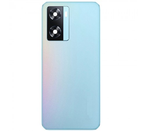 Задняя панель корпуса для Oppo A57s, голубая (Sky Blue) + стекло камеры Задняя панель корпуса для Oppo A57s, голубая (Sky Blue) + стекло камеры