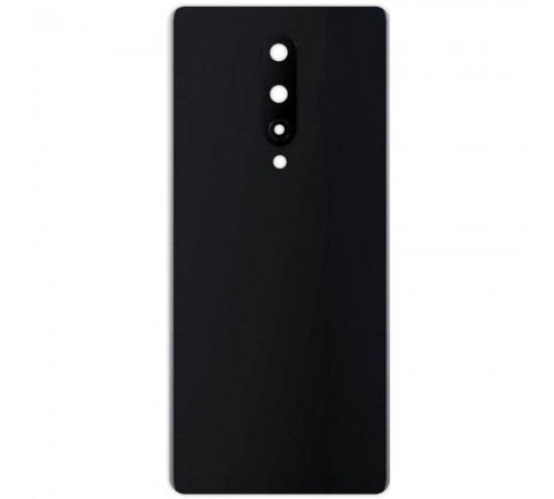 Задня панель корпусу для OnePlus 8, чорна (Onyx Black) + скло камери