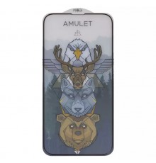 Защитное стекло iNobi Amulet для Apple iPhone 13, iPhone 13 Pro, iPhone 14, iPhone 16e, Full Glue, Anti-Static, (без упаковки), черный