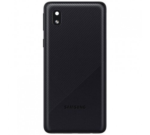 Задня панель корпусу для Samsung A013 Galaxy A01 Core, чорна, Copy + скло камери Задня панель корпусу для Samsung A013 Galaxy A01 Core, чорна, Copy + скло камери