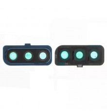 Скло камери для Samsung A505F/DS Galaxy A50, синє, з рамкою