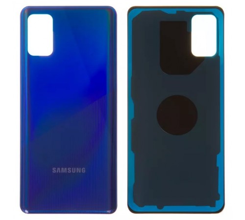 Задняя панель корпуса для Samsung A415 Galaxy A41, синяя (Prism Crush Blue)