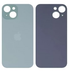 Задняя панель корпуса для iPhone 15, зеленая, не нужно снимать стекло камеры, High Copy big hole