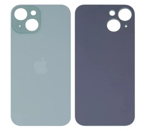 Задняя панель корпуса для iPhone 15, зеленая, не нужно снимать стекло камеры, High Copy big hole Задняя панель корпуса для iPhone 15, зеленая, не нужно снимать стекло камеры, High Copy big hole