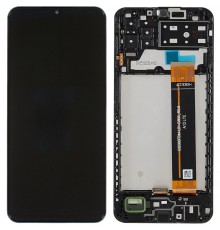Дисплей для Samsung A135 Galaxy A13, M135 Galaxy M13, чорний, з рамкою, Original (PRC), BS066FBM-L01-D800_R5.5