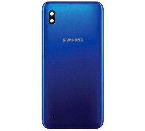 Задня панель корпусу для Samsung A105F/DS Galaxy A10, синя + скло камери