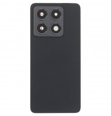Задняя панель корпуса для Xiaomi 14T, черная (Titan Black), Copy + стекло камеры