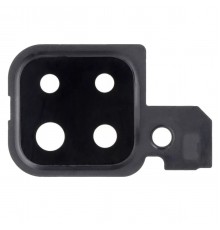 Стекло камеры для Samsung M325 Galaxy M32, черное, с рамкой