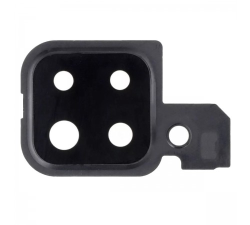 Стекло камеры для Samsung M325 Galaxy M32, черное, с рамкой