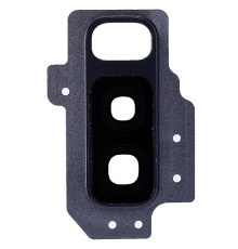 Скло камери для Samsung G965 Galaxy S9 Plus, синє (Coral Blue), з рамкою