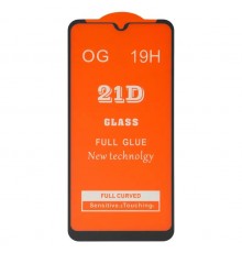 Захисне скло для Xiaomi Redmi Note 8 Pro, сумісне з чохлом, Full Glue, (без упаковки), чорний, M1906G7I, M1906G7G