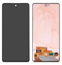 Дисплей для Samsung A525 Galaxy A52, A526 Galaxy A52 5G, черный, без рамки, Оригинал (переклеено стекло)