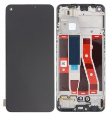 Дисплей для Oppo A94 4G, A94 5G, Reno 5 Lite, черный, с рамкой, Original (PRC)