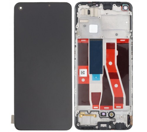 Дисплей для Oppo A94 4G, A94 5G, Reno 5 Lite, чорний, з рамкою, Original (PRC)