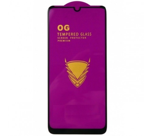 Защитное стекло для Motorola Moto G8 Plus XT2019, совместимо с чехлом, Full Glue, (без упаковки), черный