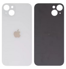 Задняя панель корпуса для iPhone 14 Plus, белая, не нужно снимать стекло камеры, Starlight, big hole