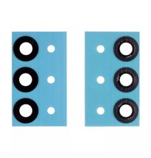 Стекло камеры для Samsung A166 Galaxy A16 5G, черное, без рамки, комплект 3 шт.