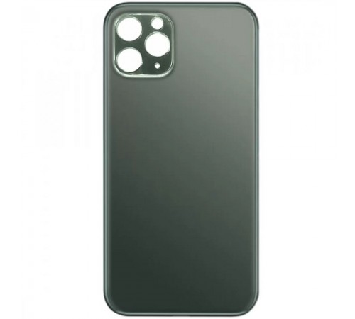 Задняя панель корпуса для iPhone 11 Pro Max, зеленая, не нужно снимать стекло камеры, Original (PRC), big hole, matte midnight green