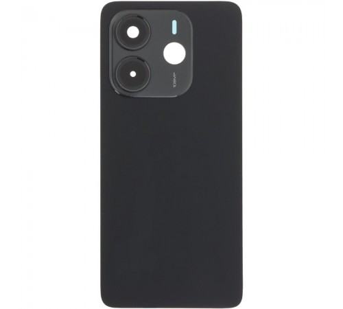 Задняя панель корпуса для Xiaomi Redmi Note 14 4G, черная (Midnight Black) + стекло камеры