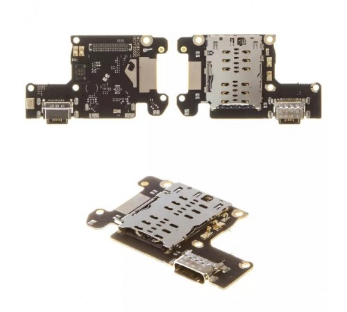 Шлейф для Xiaomi Mi 9T, Mi 9T Pro, Redmi K20, Redmi K20 Pro, микрофона, коннектора зарядки, c SIM-коннектором, плата зарядки, Сopy