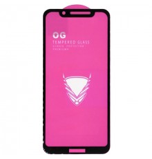 Защитное стекло для Motorola Moto G7 Play XT1952-1-2, EU Verison, совместимо с чехлом, Full Glue, (без упаковки), черный