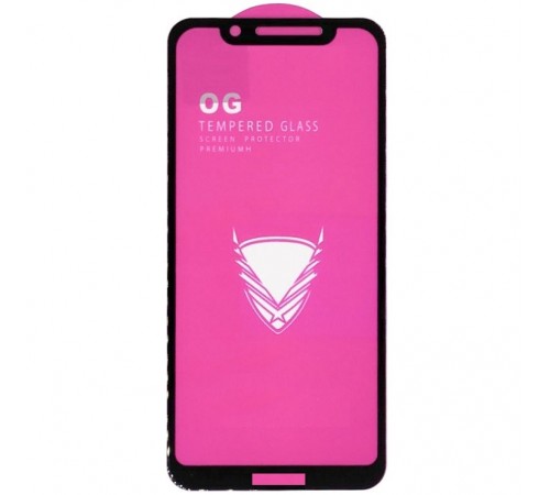 Защитное стекло для Motorola Moto G7 Play XT1952-1-2, EU Verison, совместимо с чехлом, Full Glue, (без упаковки), черный