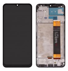 Дисплей для Samsung A235 Galaxy A23, чорний, з рамкою, High Copy