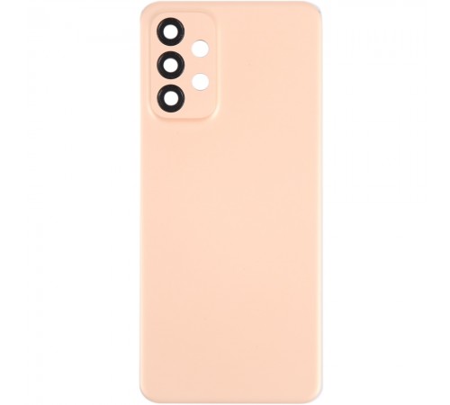 Задняя панель корпуса для Samsung A235 Galaxy A23, оранжевая (Peach), Copy + стекло камеры