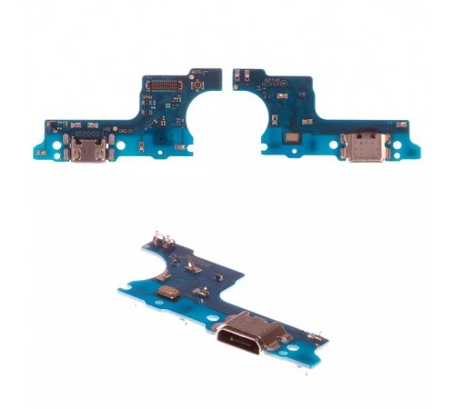 Шлейф для Samsung A015 Galaxy A01, коннектора зарядки, мікрофона, плата зарядки, High Copy
