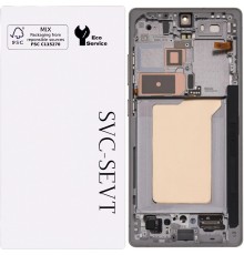 Дисплей для Samsung S938 Galaxy S25 Ultra, сірий (Titanium Gray), з рамкою, Original, сервісна упаковка, #GH82-36387A