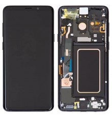 Дисплей для Samsung G965 Galaxy S9 Plus, черный, с рамкой, Original (PRC), midnight black