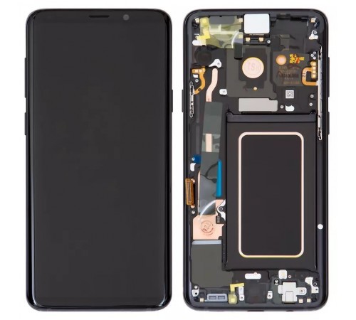 Дисплей для Samsung G965 Galaxy S9 Plus, черный, с рамкой, Original (PRC), midnight black