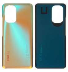 Задняя панель корпуса для Xiaomi Poco F3, бронзовая, Лого Poco
