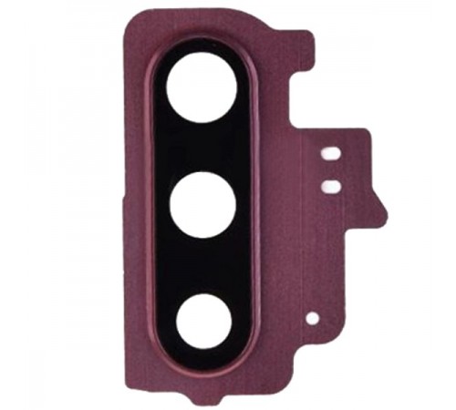 Скло камери для Samsung N970F Galaxy Note 10, рожеве (Aura Pink), з рамкою