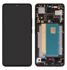 Дисплей для Xiaomi Poco F6 Pro, чорний, з рамкою, Original (PRC), 23113RKC6G  