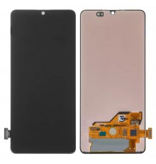 Дисплей для Samsung A415 Galaxy A41, черный, без рамки, Оригинал (переклеено стекло)