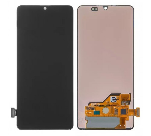 Дисплей для Samsung A415 Galaxy A41, черный, без рамки, Оригинал (переклеено стекло)