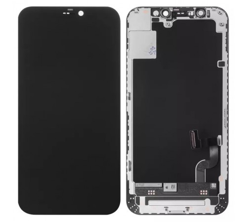 Дисплей для iPhone 12 mini, черный, с рамкой, Original (PRC), с пластиками камеры и датчика приближения Дисплей для iPhone 12 mini, черный, с рамкой, Original (PRC), с пластиками камеры и датчика приближения