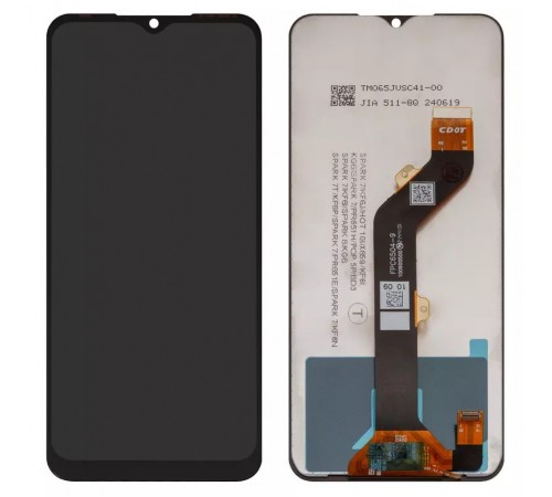 Дисплей для Tecno Spark 7 (KF6n), Spark 7 Go (KF6m); Infinix Hot 10i, Smart 5 Pro (PR652B), черный, без рамки, Сopy, FPC6504/TXDI650CBAPU-5V3H