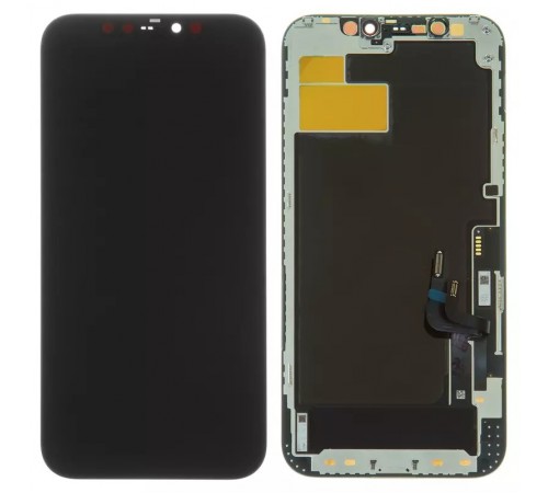 Дисплей для iPhone 12, iPhone 12 Pro, чорний, з рамкою, Original (PRC), з пластиками камери та датчика наближення, NEW Дисплей для iPhone 12, iPhone 12 Pro, чорний, з рамкою, Original (PRC), з пластиками камери та датчика наближення, NEW